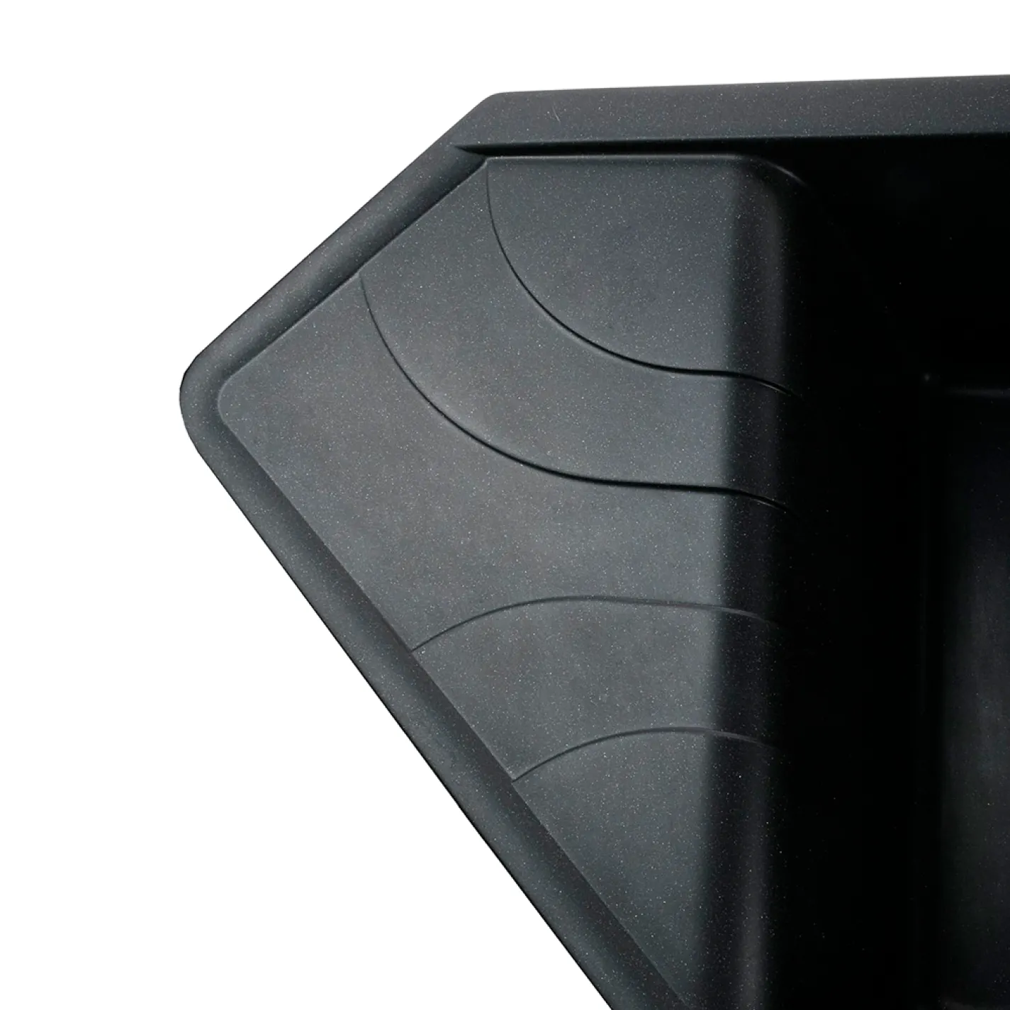 Гранітна мийка Globus Lux GARDA 1000х500-А0001, чорний металiк - Фото 3